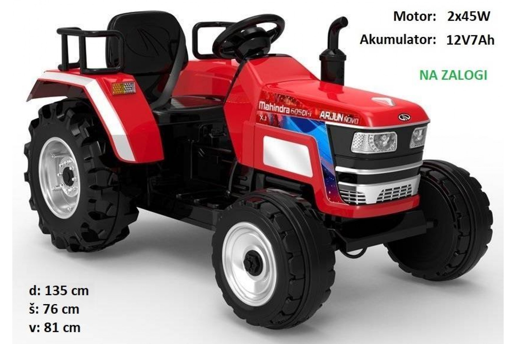 Otroški traktor HL2788 (rdeč)