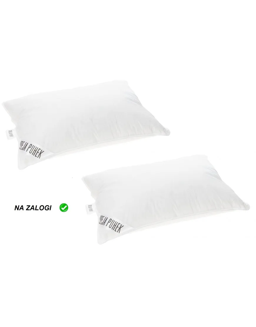 2x Vzglavnik iz gosjega puha in perja 80x60 cm