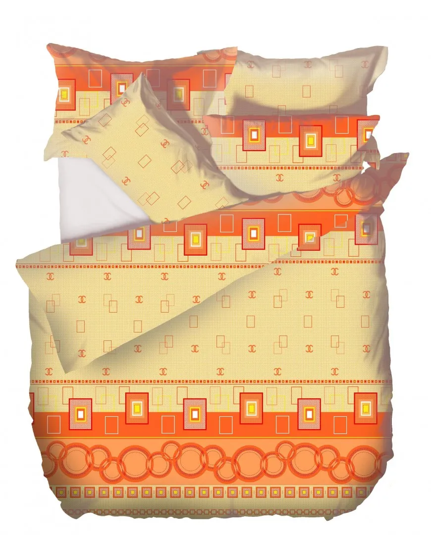 Posteljnina KREP oranzna