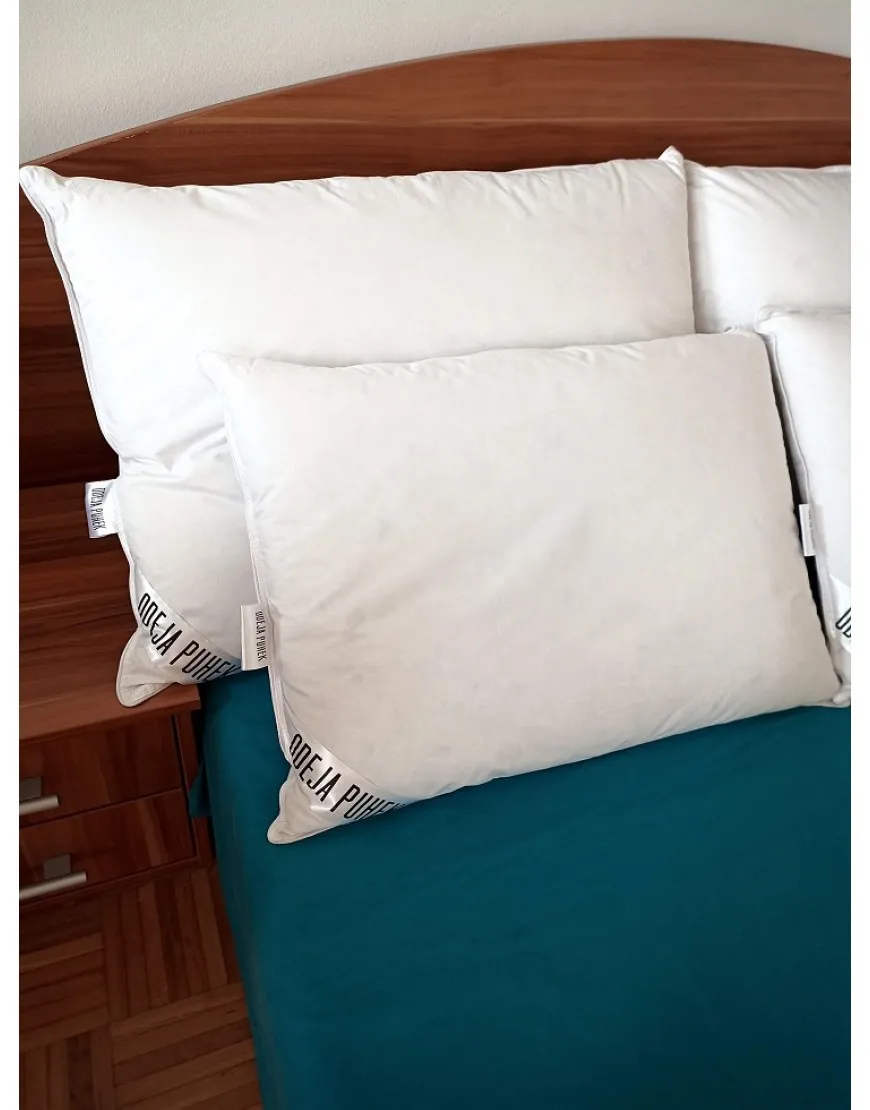 Vzglavnik iz gosjega puha in perja 70x50 cm