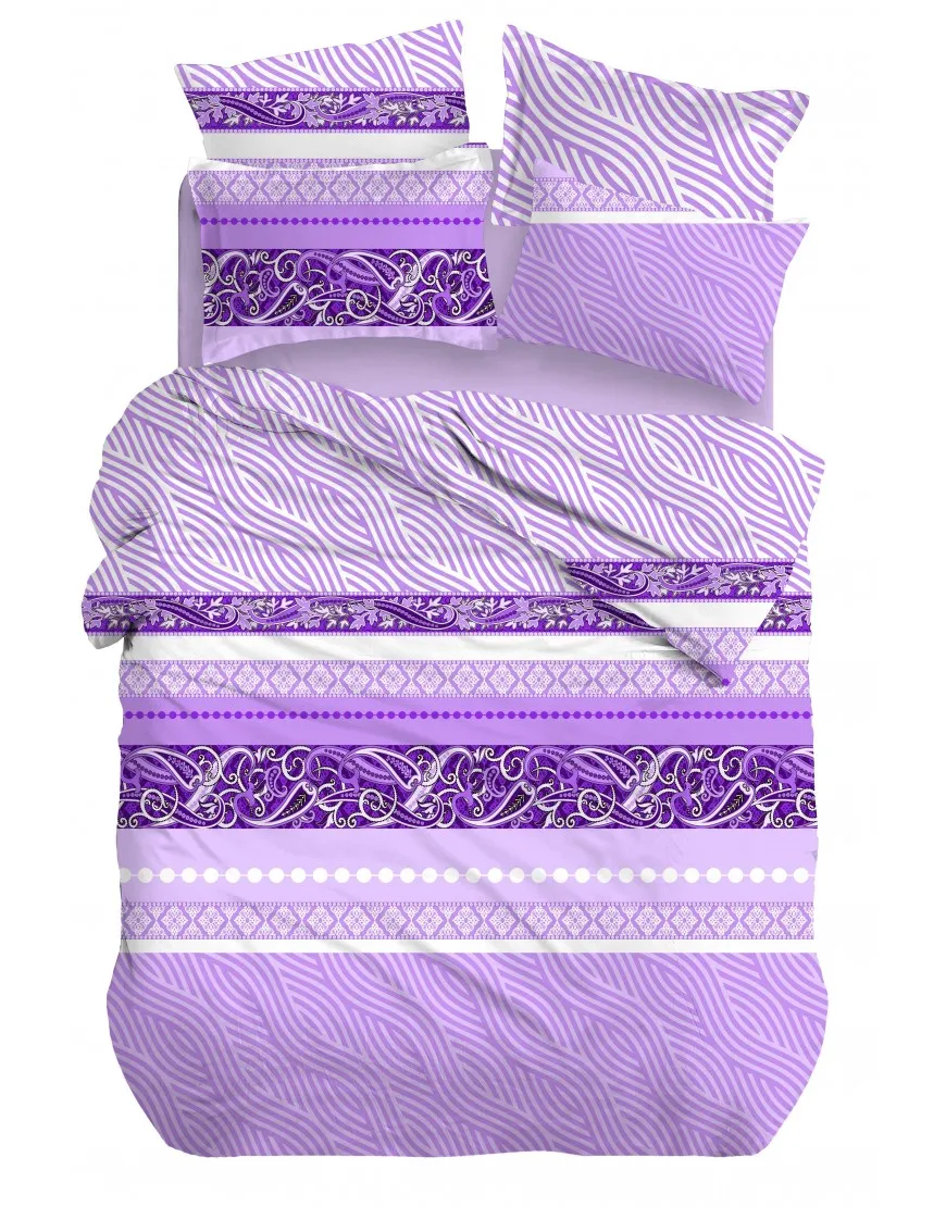 Posteljnina KREP vijola