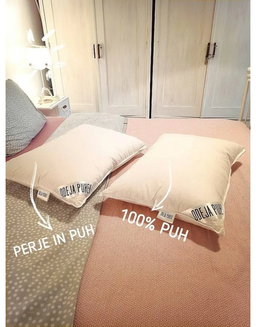 Luksuzni Vzglavnik Odeja Puhek 100% gosji puh